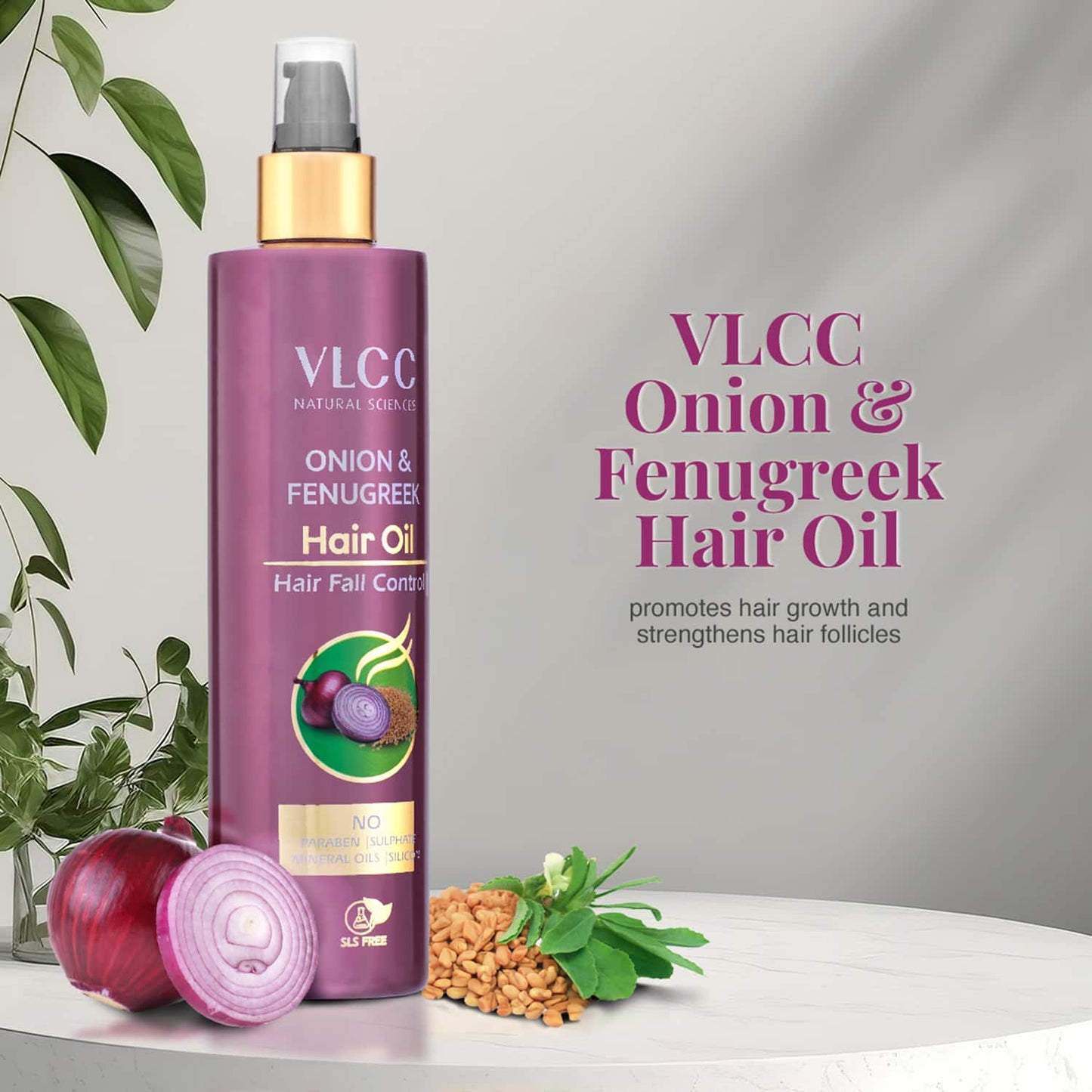 VLCC Onion + Methi Oil (200ml)
