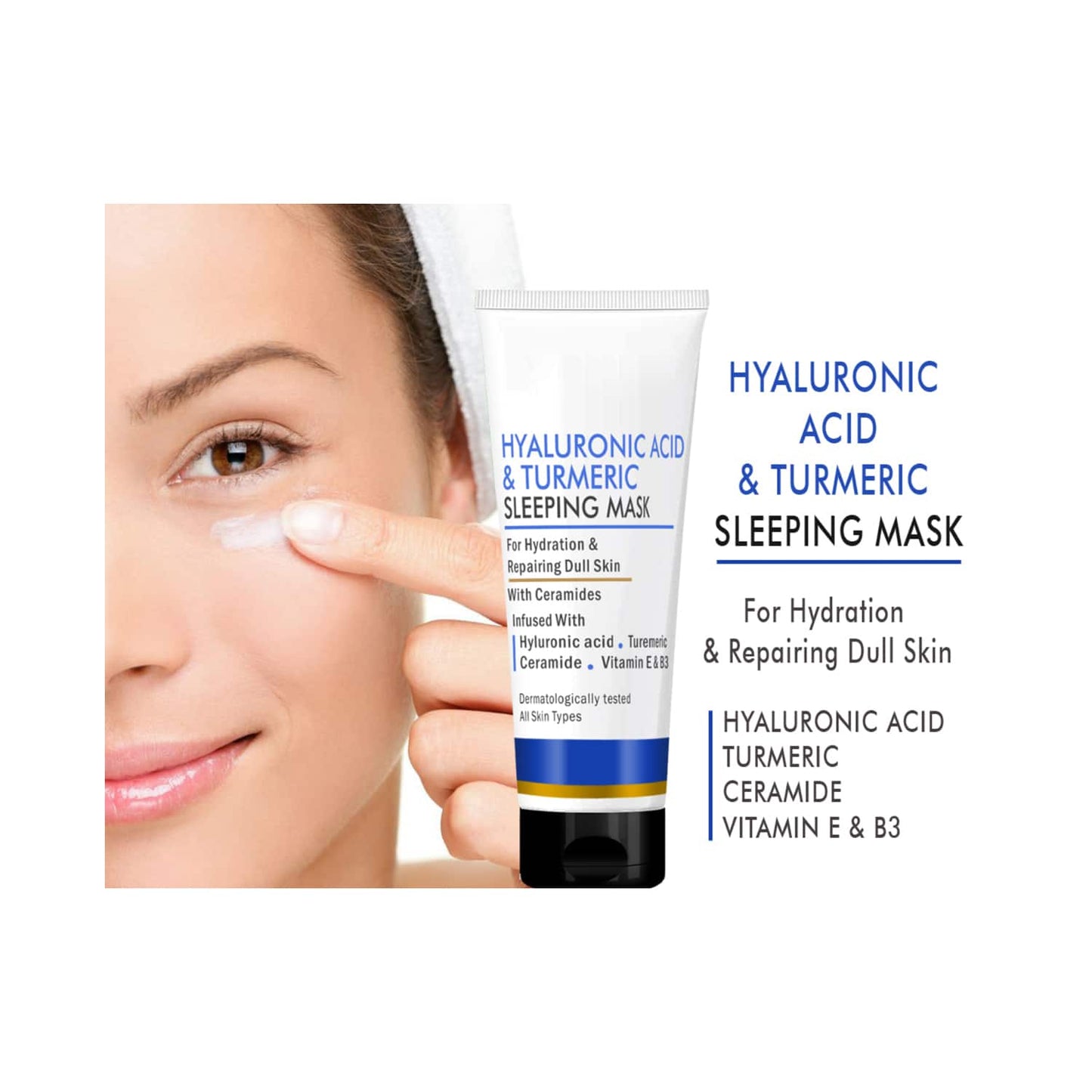 Volamena Hyaluronic Acid & Turmeric Sleeping Mask (50ml)