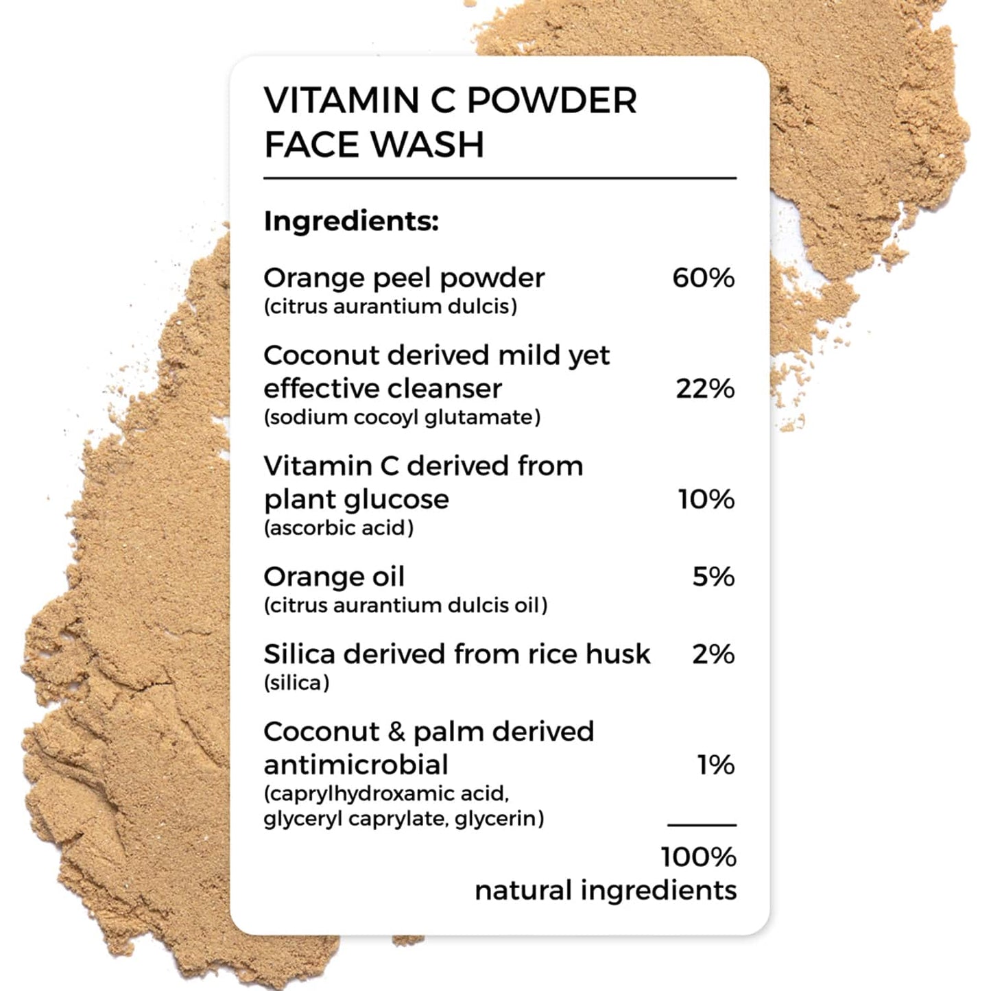 Brillare Vitamin C Powder Face Wash For Glowing, Bright Looking Skin (15g)
