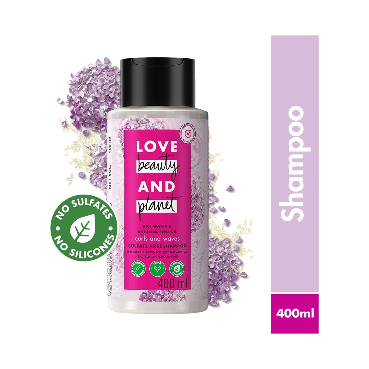 Love Beauty & Planet Rice Water & Angelica Seed Oil Shampoo & Mask, Leave In Conditioner