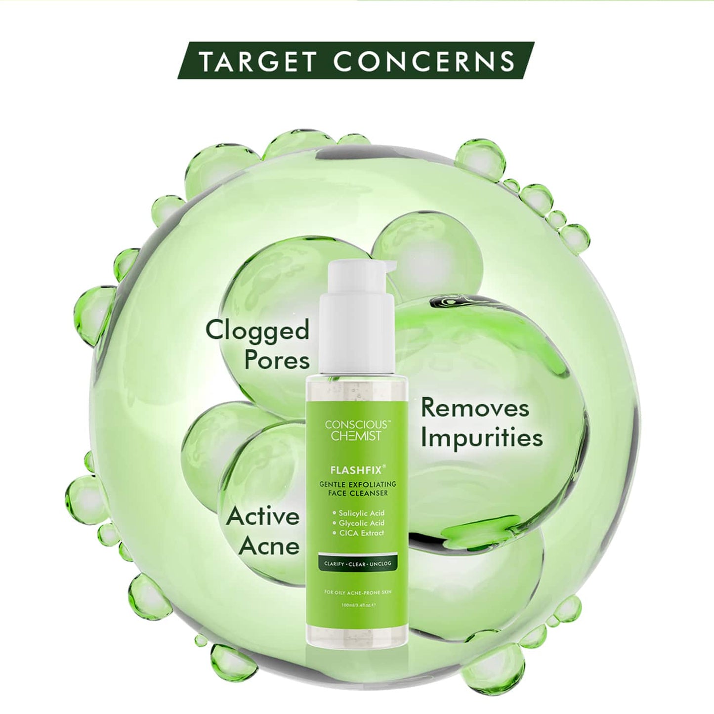 Conscious Chemist Salicylic Acid Face Wash For Oily Acne Prone Skin- (100ml)