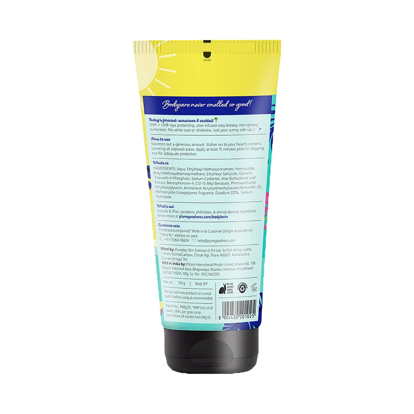 Plum BodyLovin' Hawaiian Rumba Body Sunscreen with SPF 44 PA+++ (150g)
