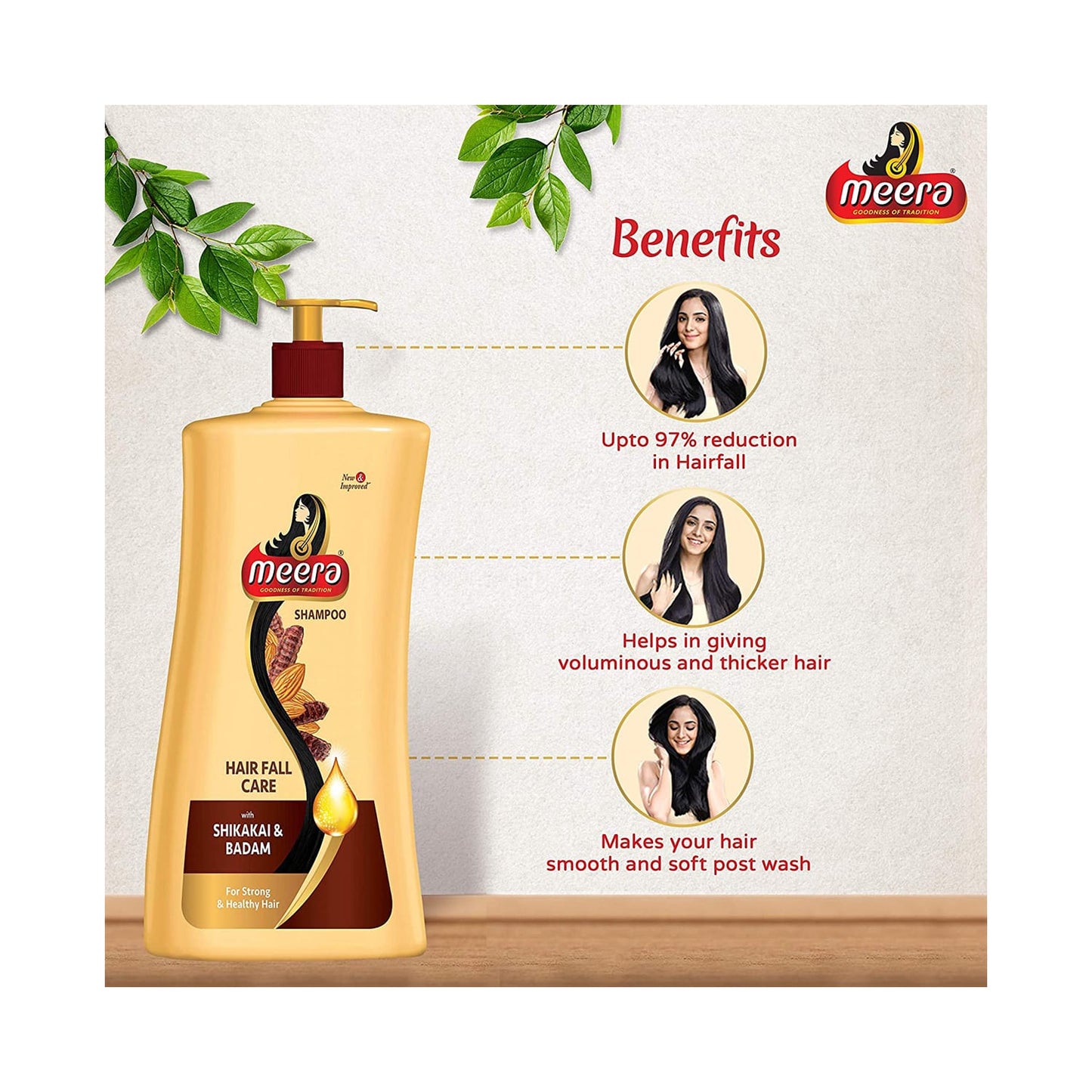 Meera Strong & Healthy Shampoo (650ml)