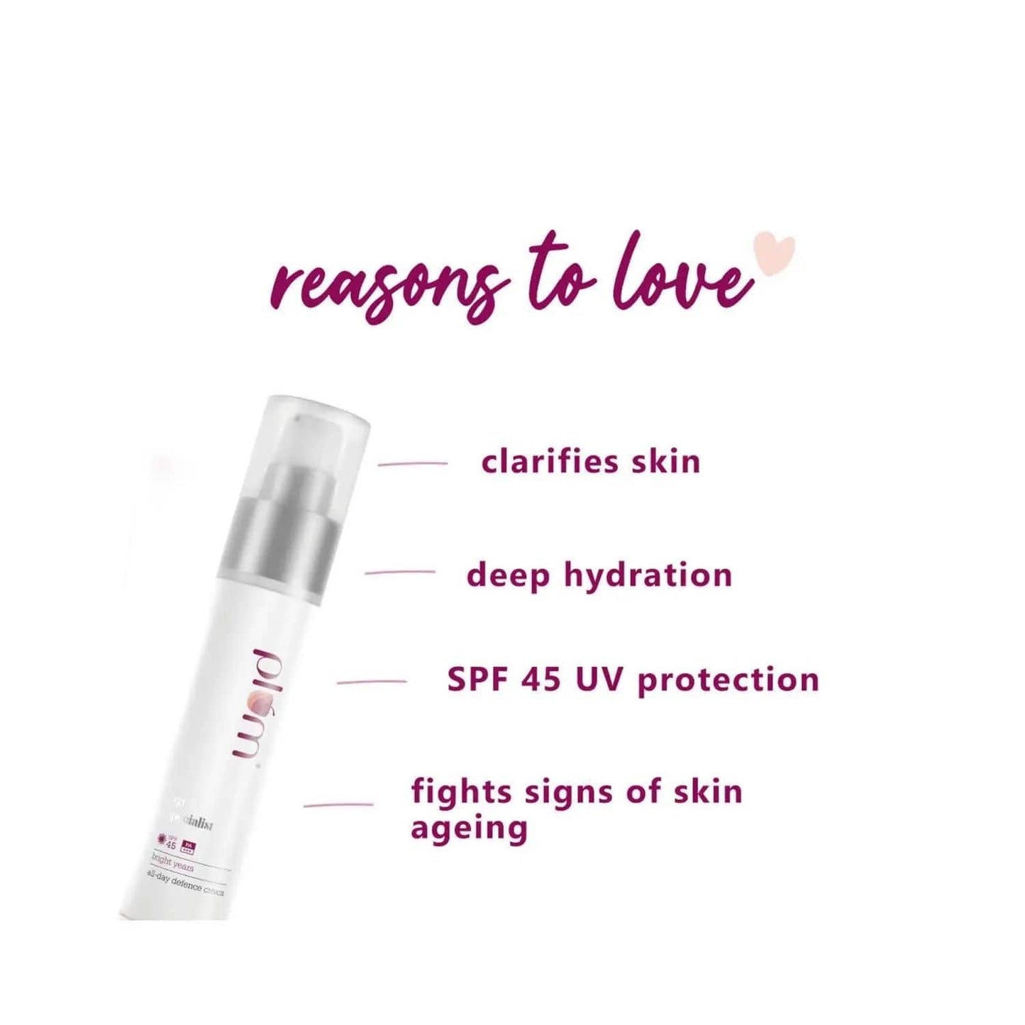 Plum Bright Years All-Day Defence Cream PA+++ 45 - (50ml)