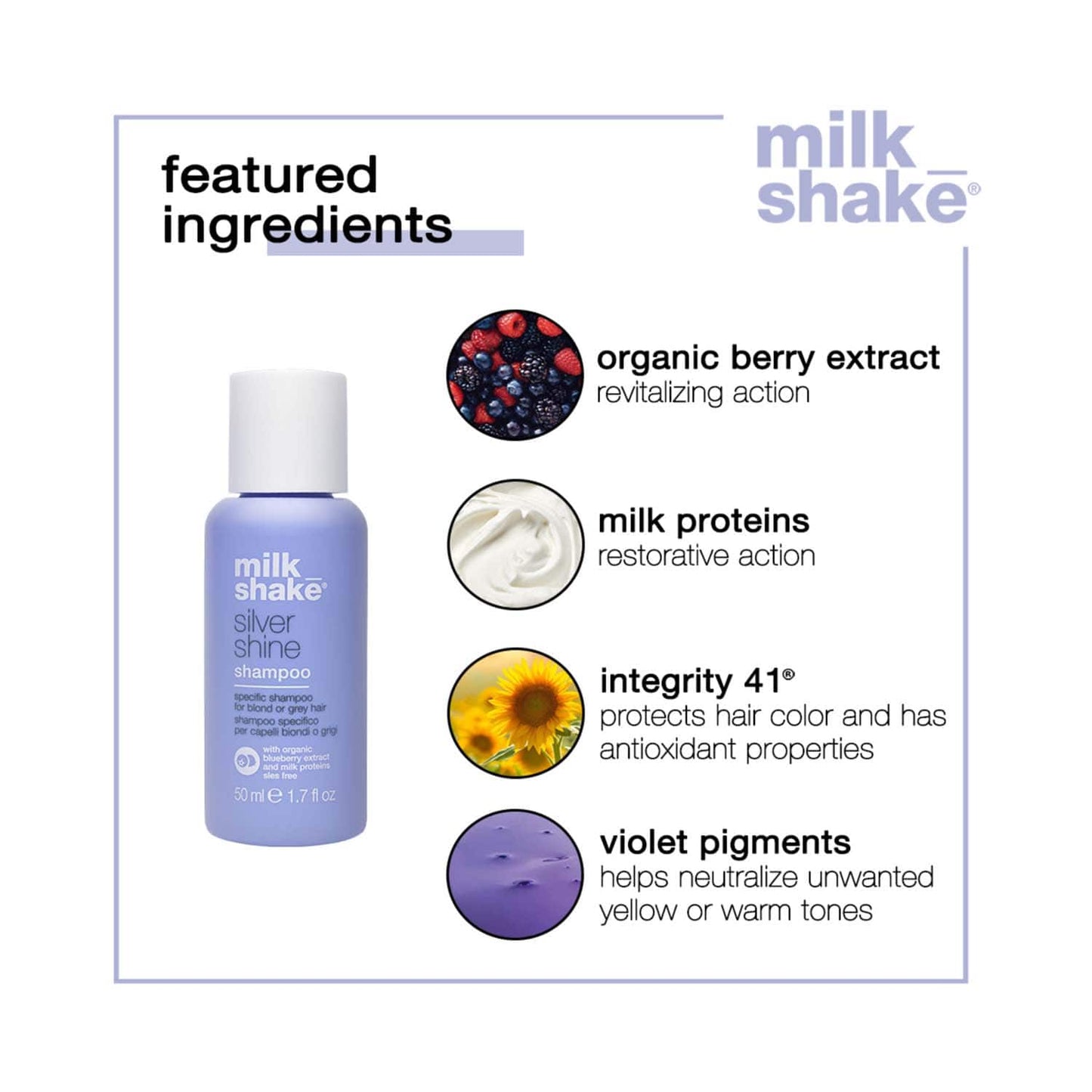 Milk Shake Silver Shine Shampoo (50ml)