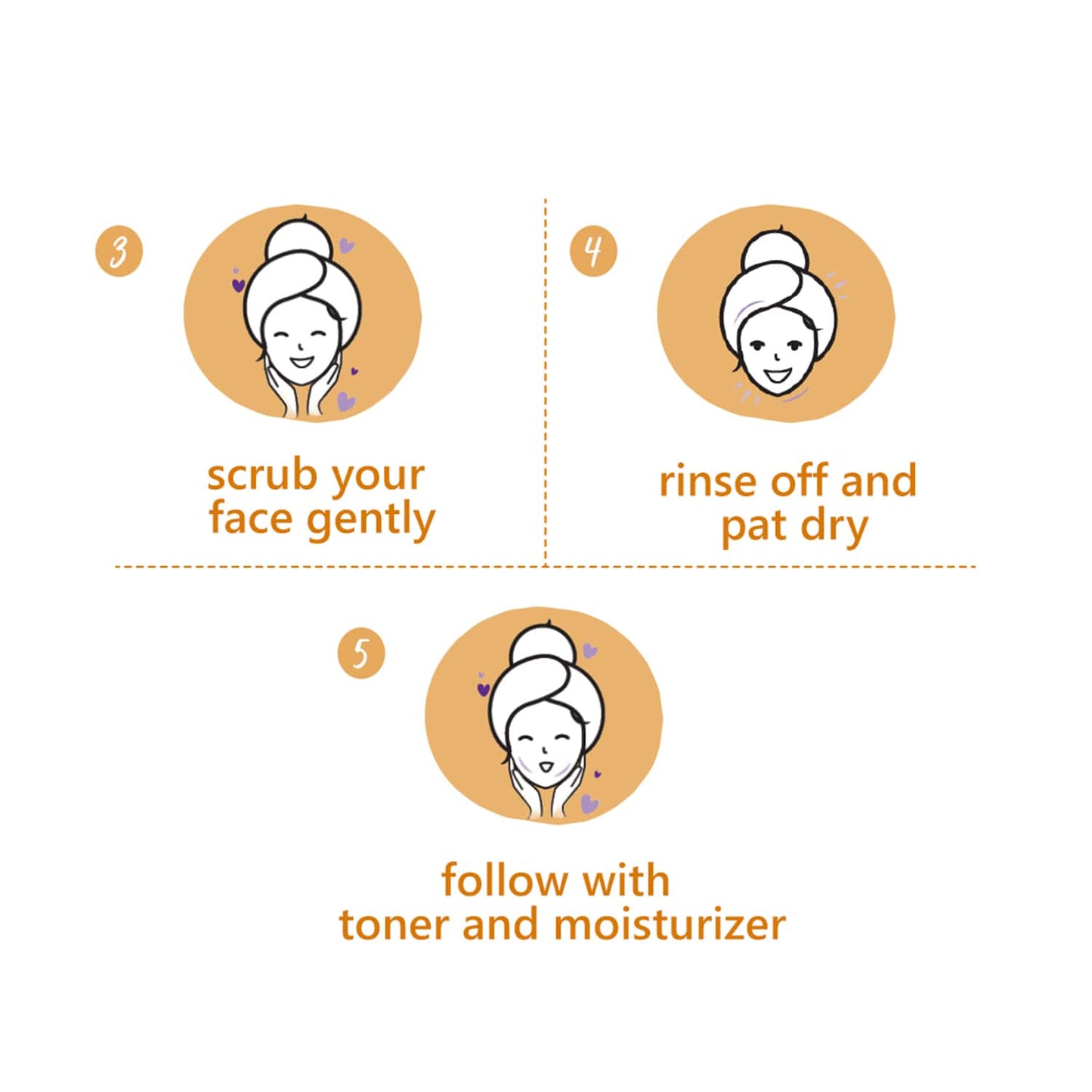 Plum Chamomile & White Tea Brighten-Up Face Scrub - (75g)