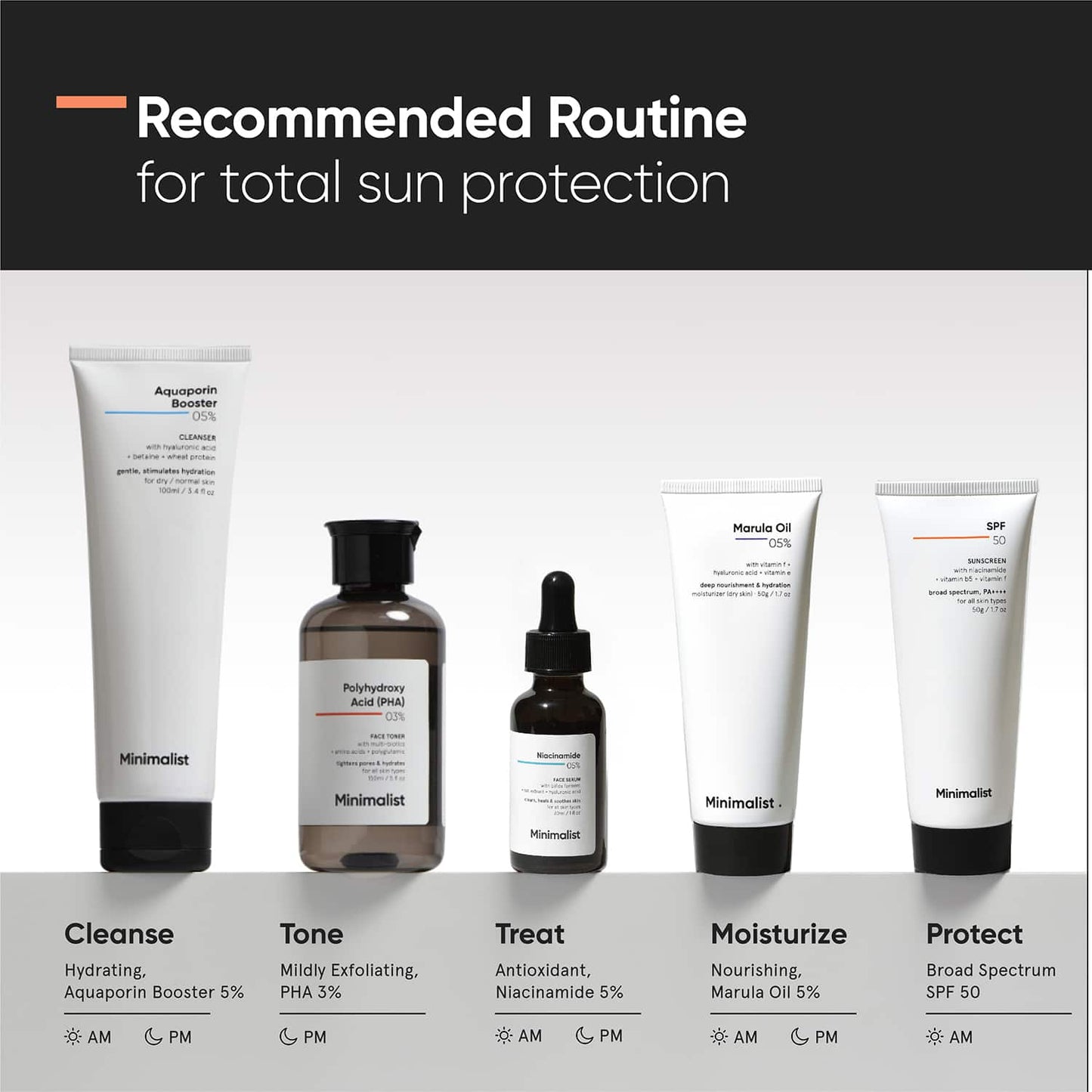 Minimalist SPF 50 PA ++++ Sunscreen With Multi-Vitamin For Reducing Photoaging & No White Cast (50g)