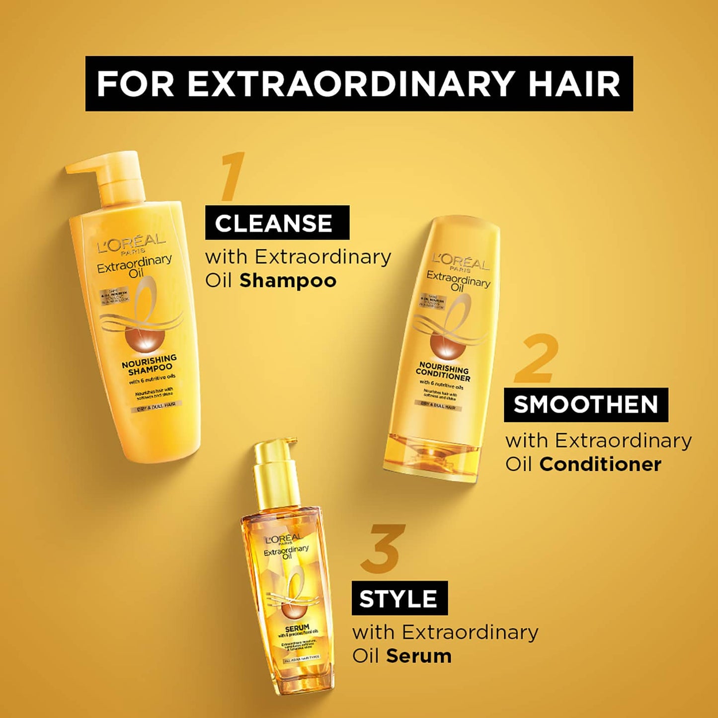 L'Oreal Paris Extraordinary Oil Nourishing Conditioner for Dry & Dull Hair (180ml)