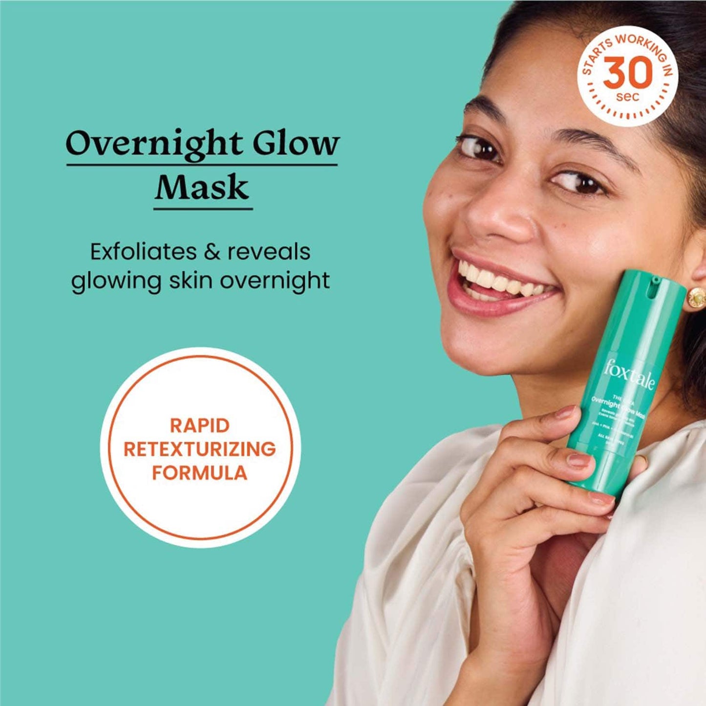 Foxtale The Diva Over Night Glow Mask (30ml)