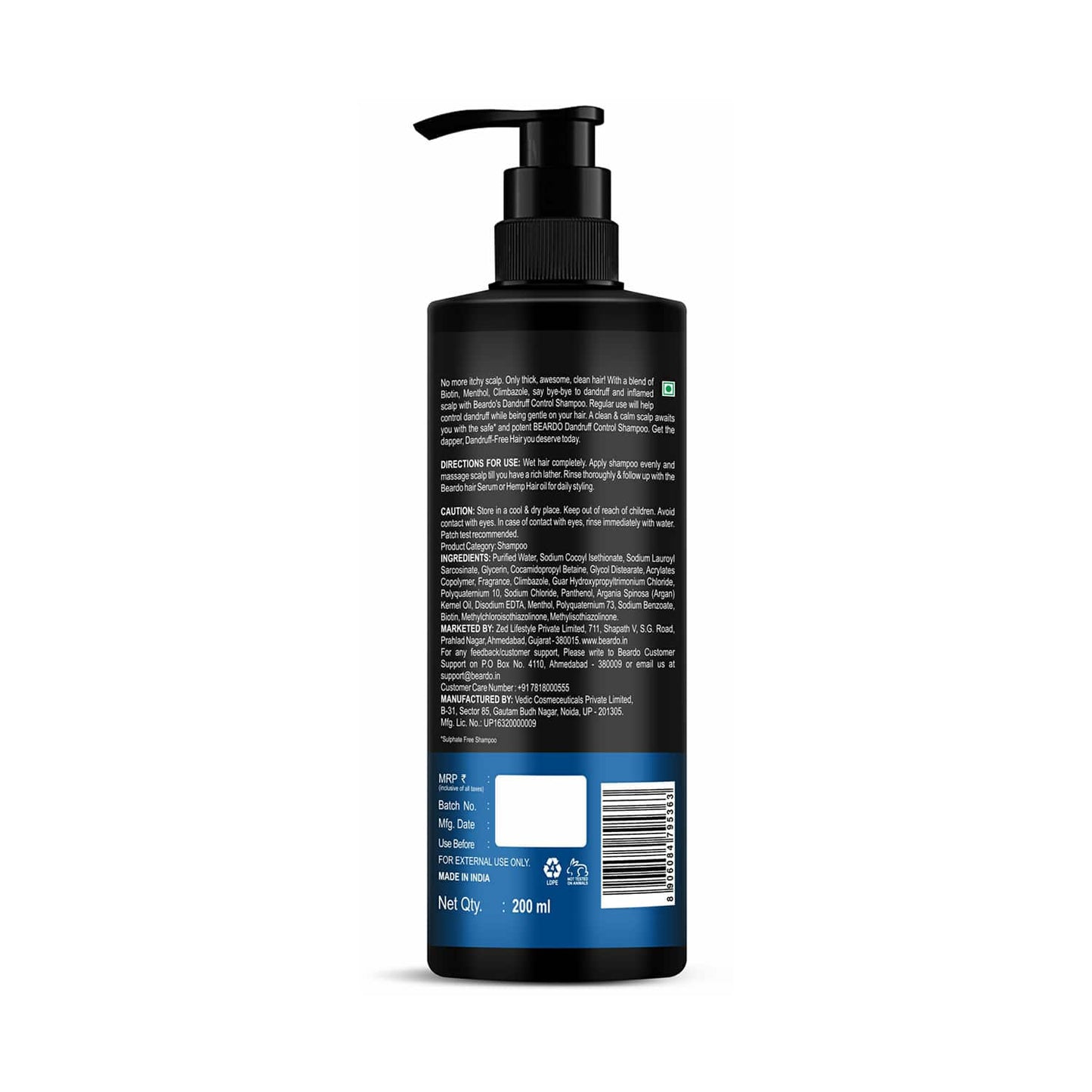 Beardo Dandruff Control Shampoo (200ml)