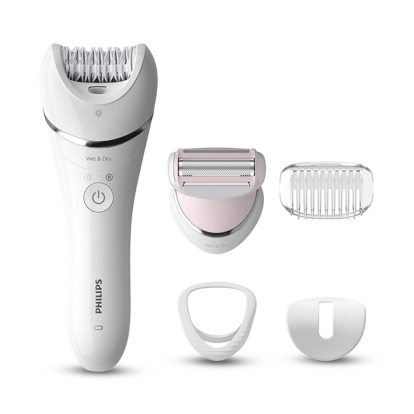 Philips BRE710/00 Series 8000 Wet and Dry Epilator For Face And Body Hair Removal