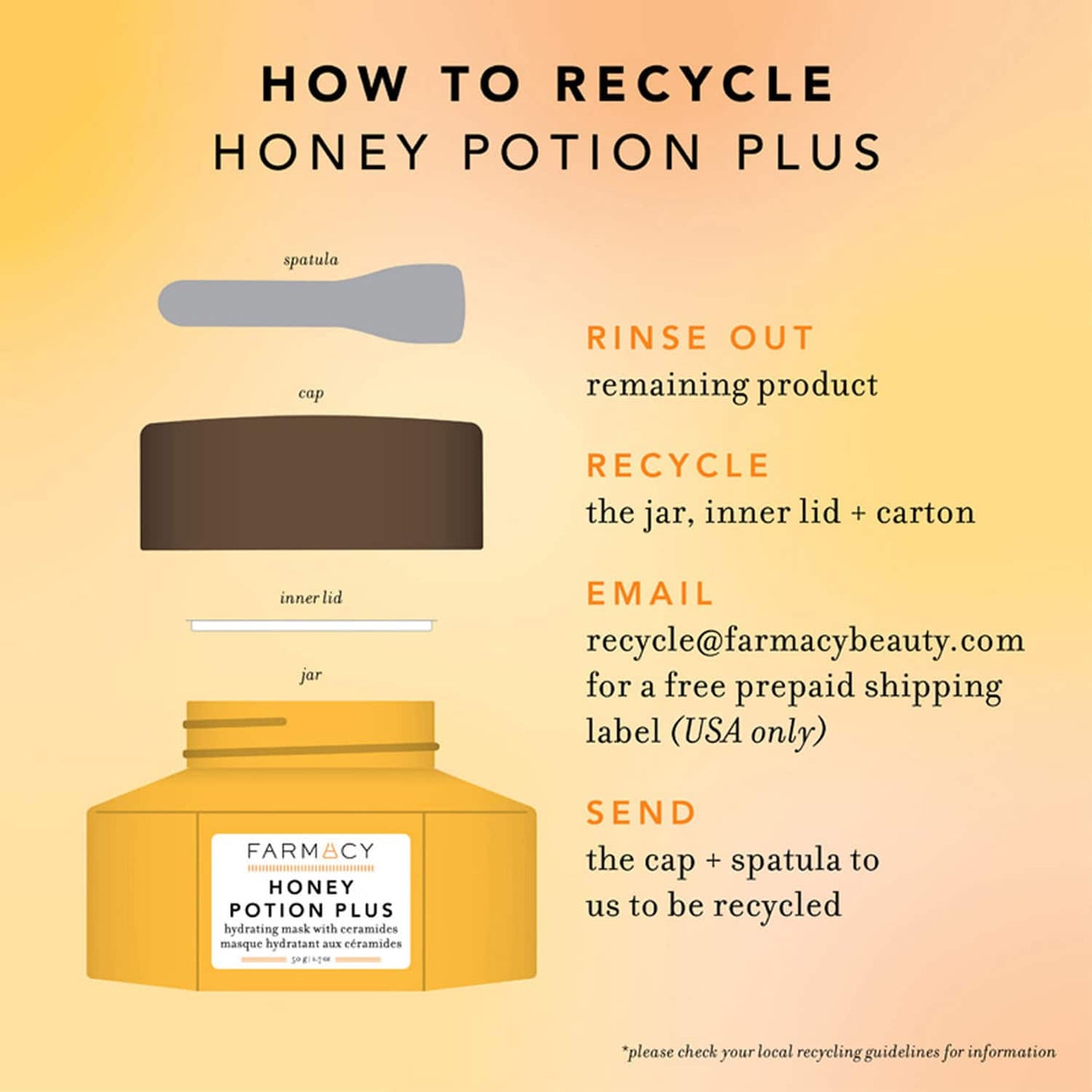 Farmacy Beauty Honey Potion Plus Ceramide Hydration Mask (50g)