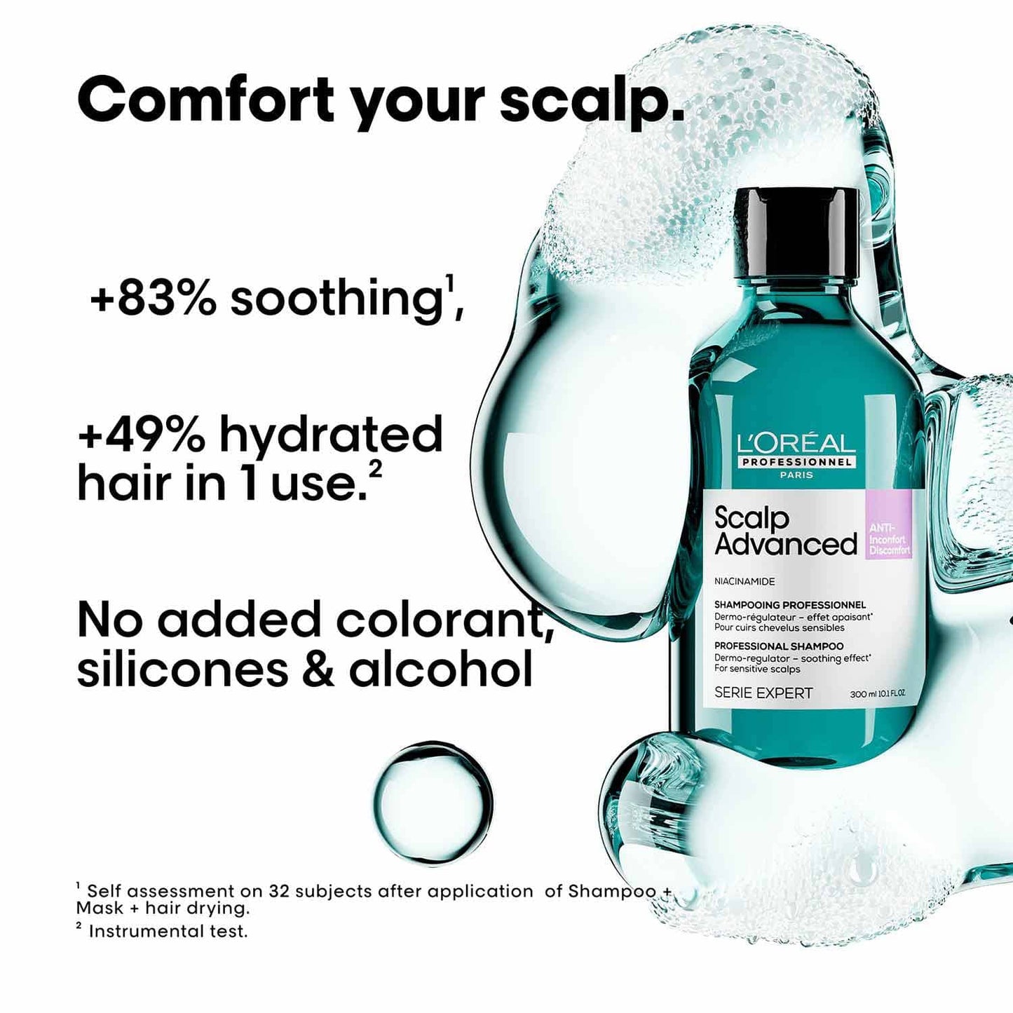 L’Oréal Professionnel Scalp Anti-Discomfort Dermo-Regulator Shampoo (300 ml) for Sensitive Scalp