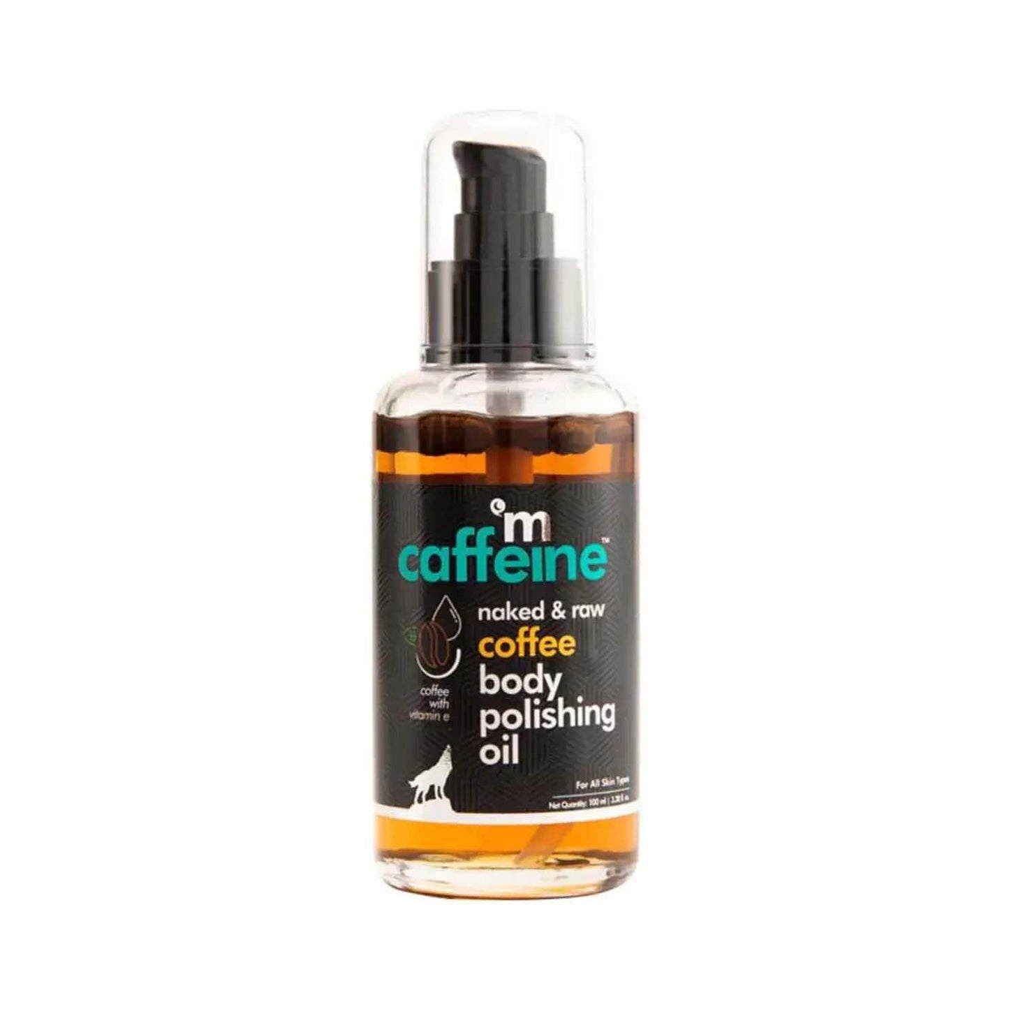 mCaffeine Exfoliating Coffee Body Scrub & Relaxing Body Massage Oil for Soft-Glowing Skin Pack of 2