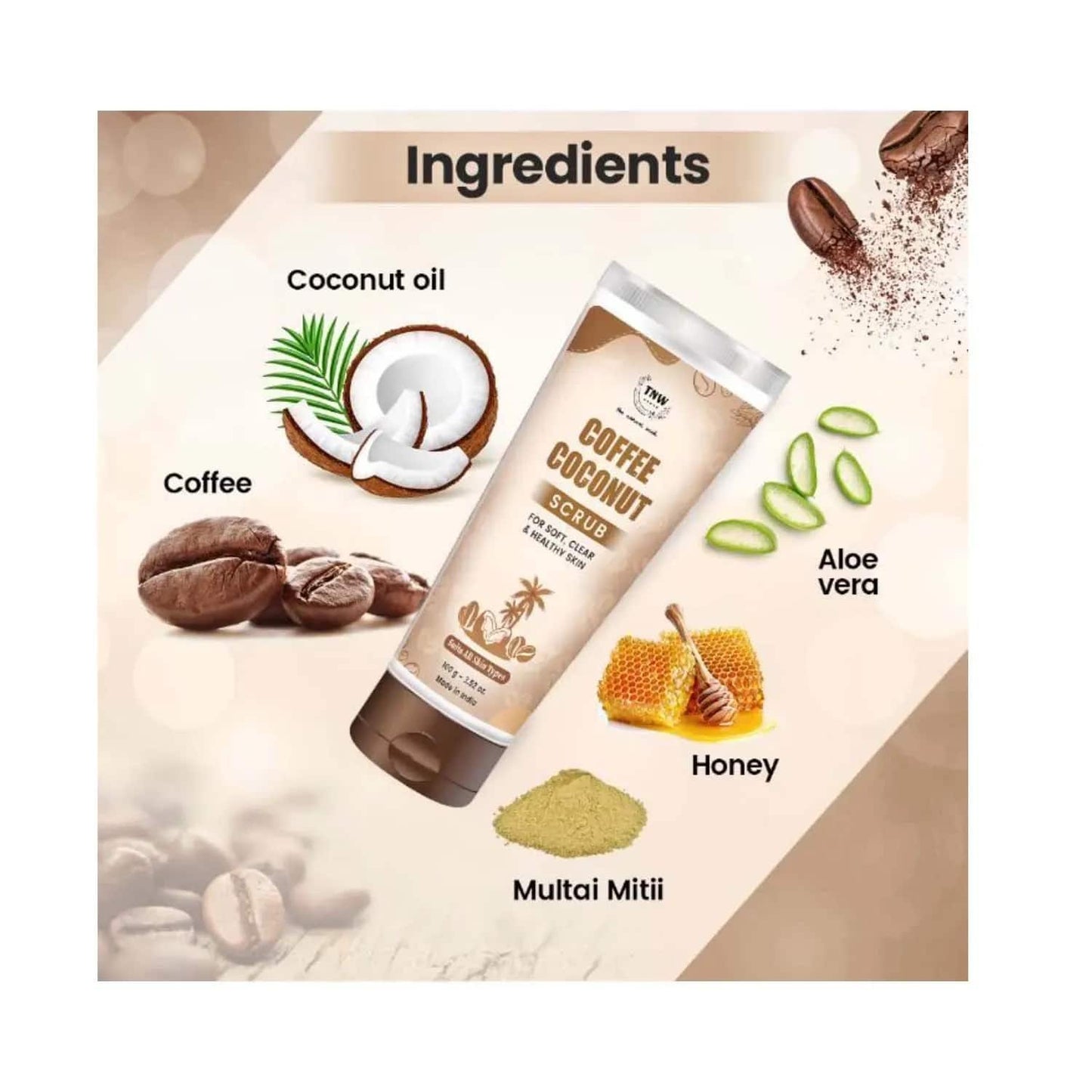 TNW The Natural Wash Coffee Coconut Scrub (125g)