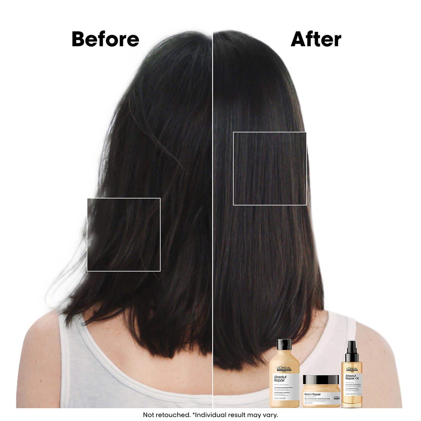 L'Oreal Professionnel Absolut Repair Shampoo For Dry and Damaged Hair (300 ml) With Wheat Protein