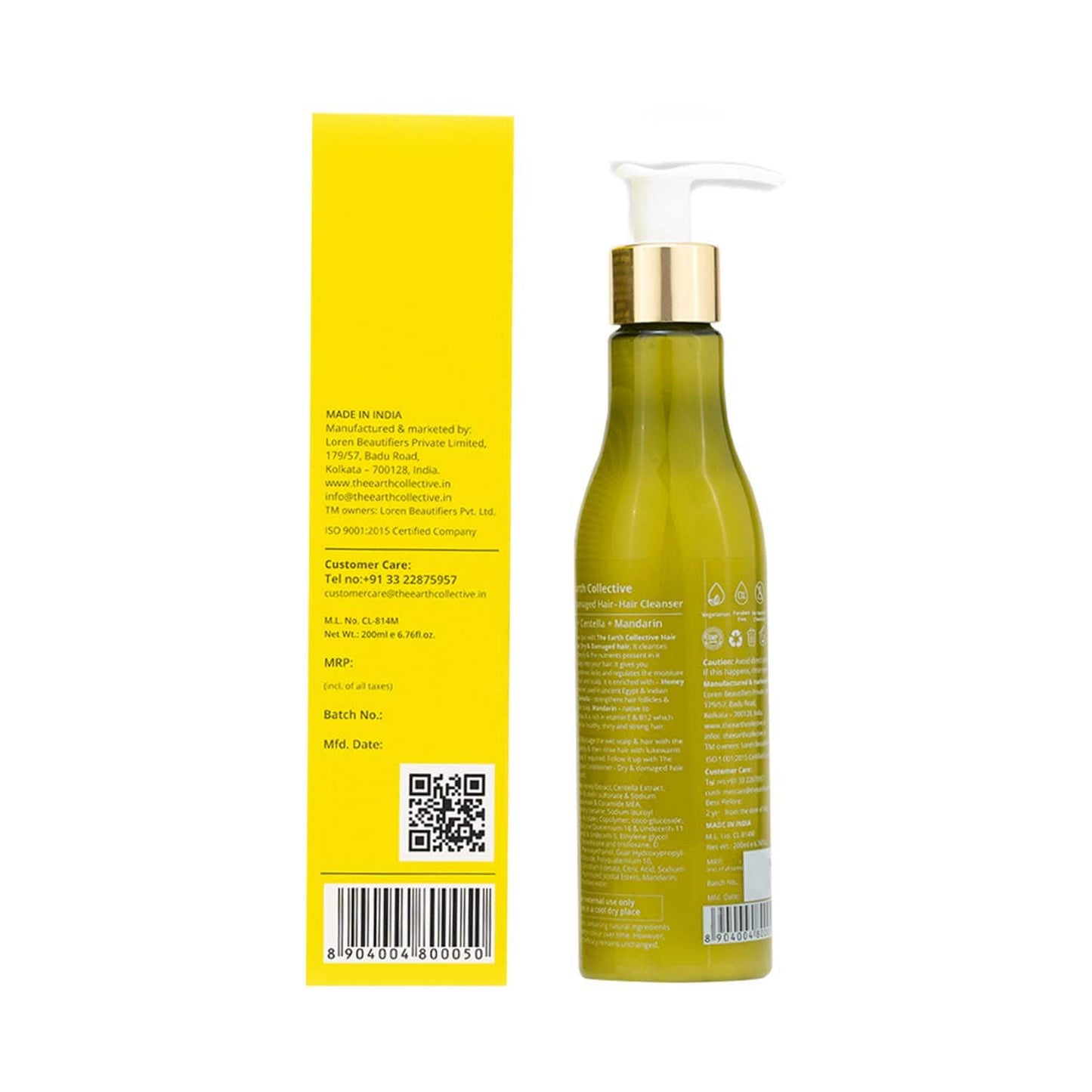 The Earth Collective Hair Cleanser For Dry & Damaged (200 ml)