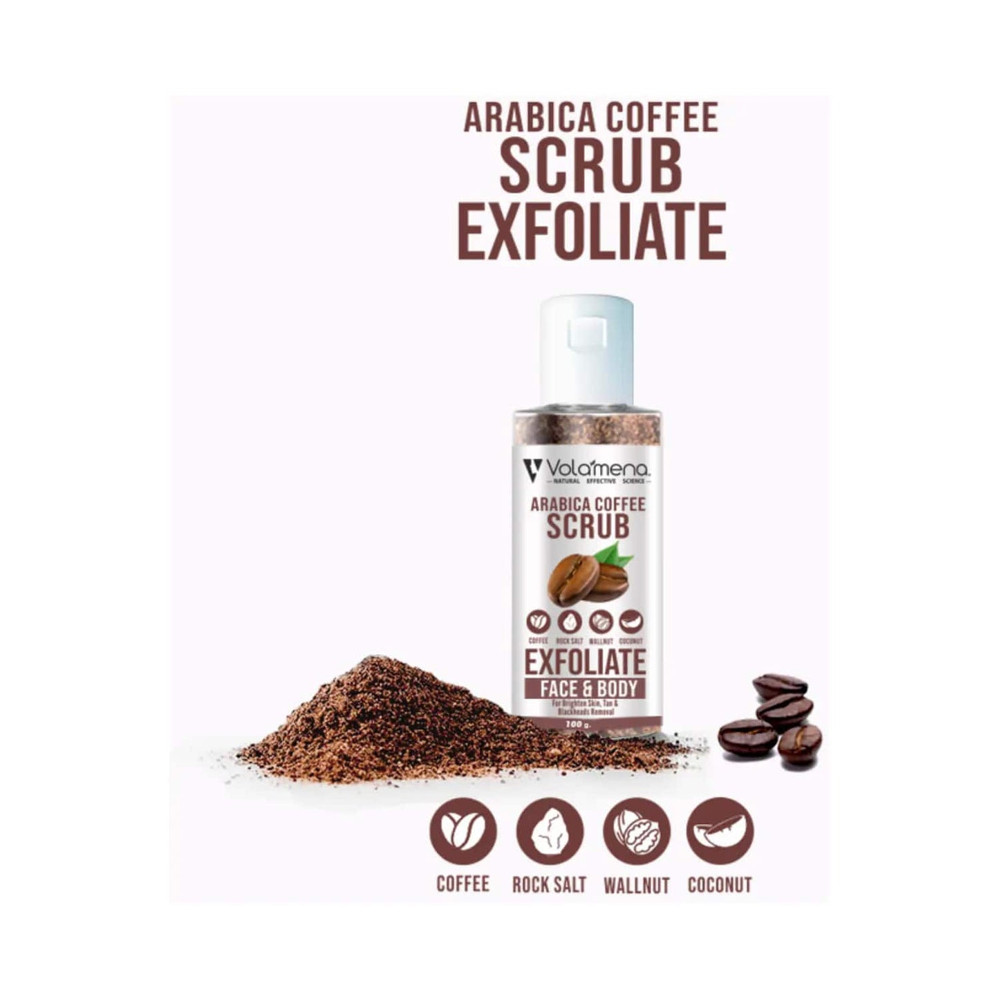 Volamena Coffee Face And Body Scrub (100ml)