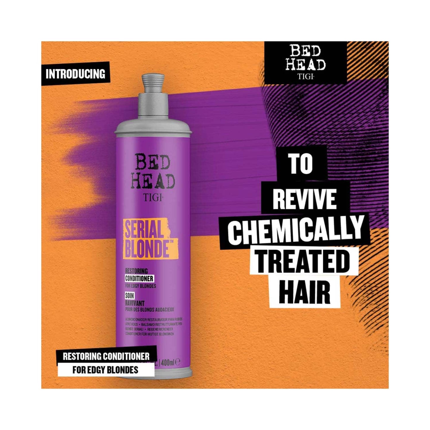 TIGI Bed Head Serial Blonde For Blonde Colored & Damaged Hair Restoring Conditioner (400ml)