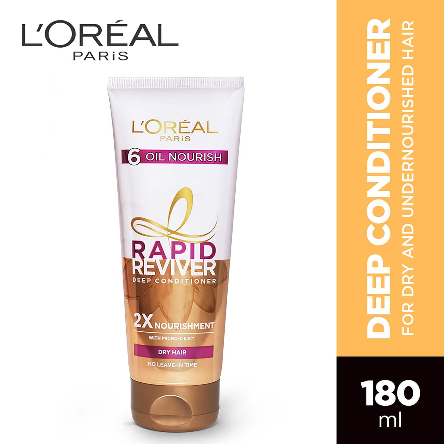 L'Oreal Paris Rapid Reviver 6 Oil Nourish Deep Conditioner, 180ml