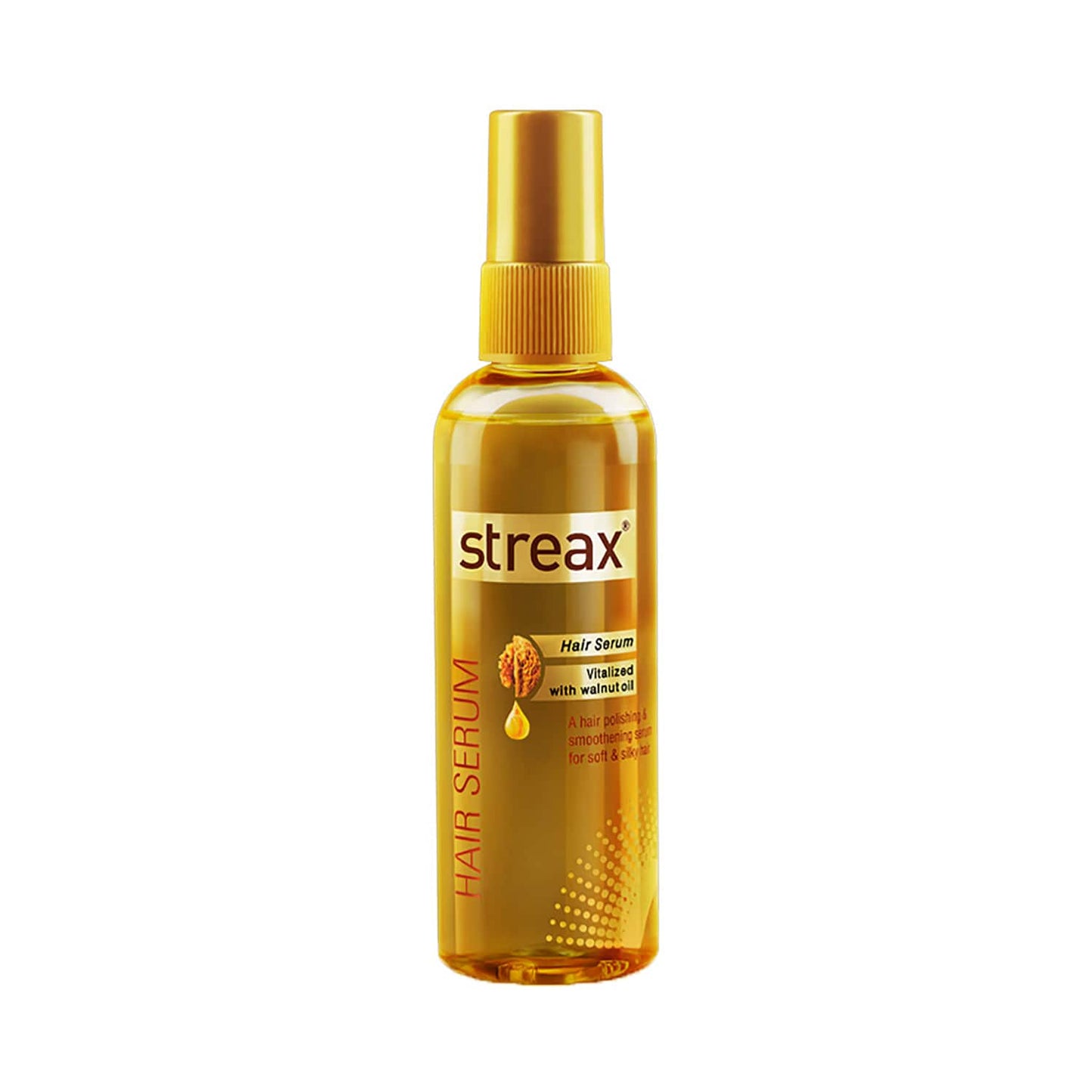 Streax Hair Serum Vitalized With Walnut Oil For Hair Smoothening & Shine (200ml)