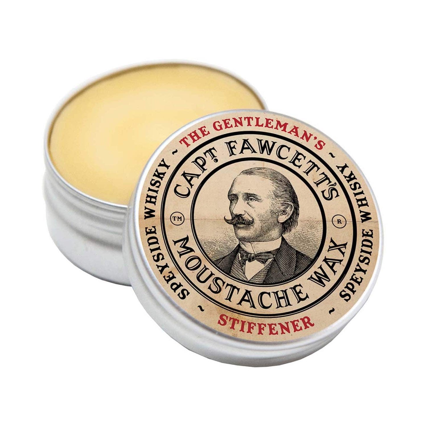 Captain Fawcett Gentleman's Stiffener Malt Whisky Moustache Wax for Men (15 ml)