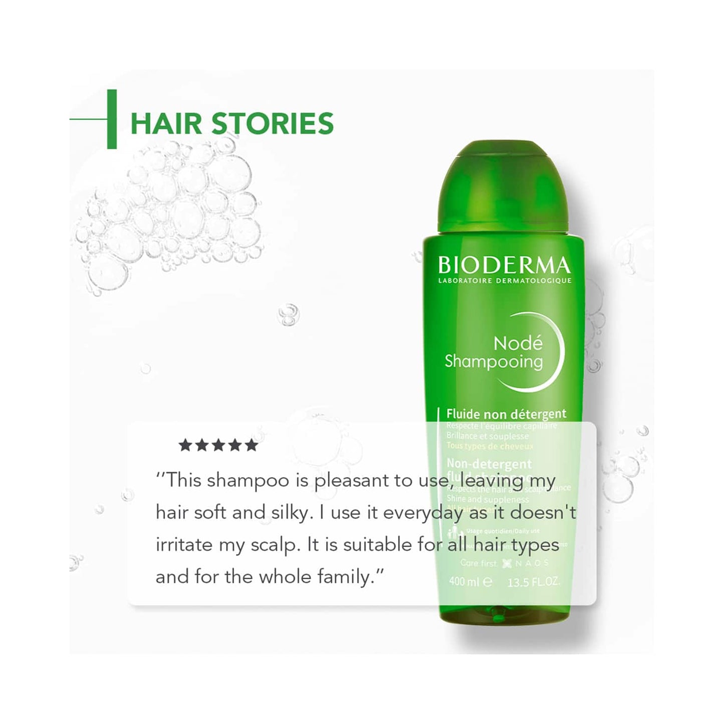 Bioderma Node Shampooing Non Detergent Fluid Shampoo (400 ml)