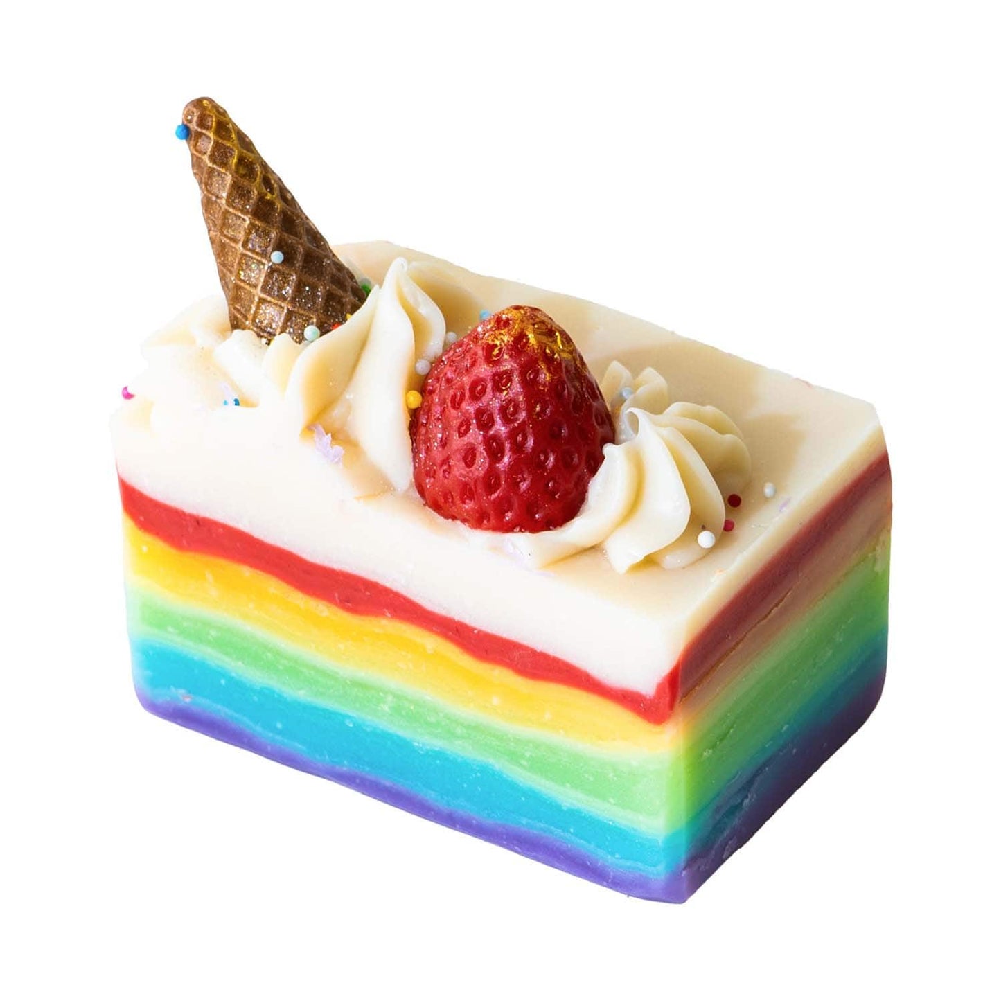 The Sass Bar Rainbow Ice-cream Loaf Soap (100 g)