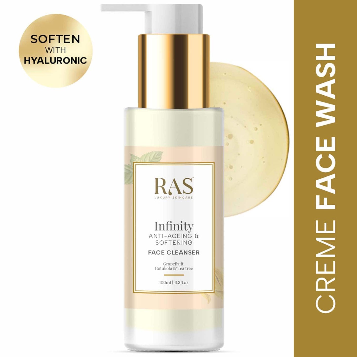 Ras Luxury Skincare Infinity Anti Aging Creme Face Wash Cleanser (100 ml)