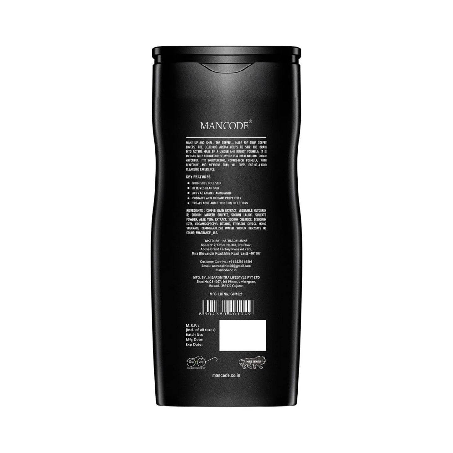 Mancode Coffee Body Wash (450ml)