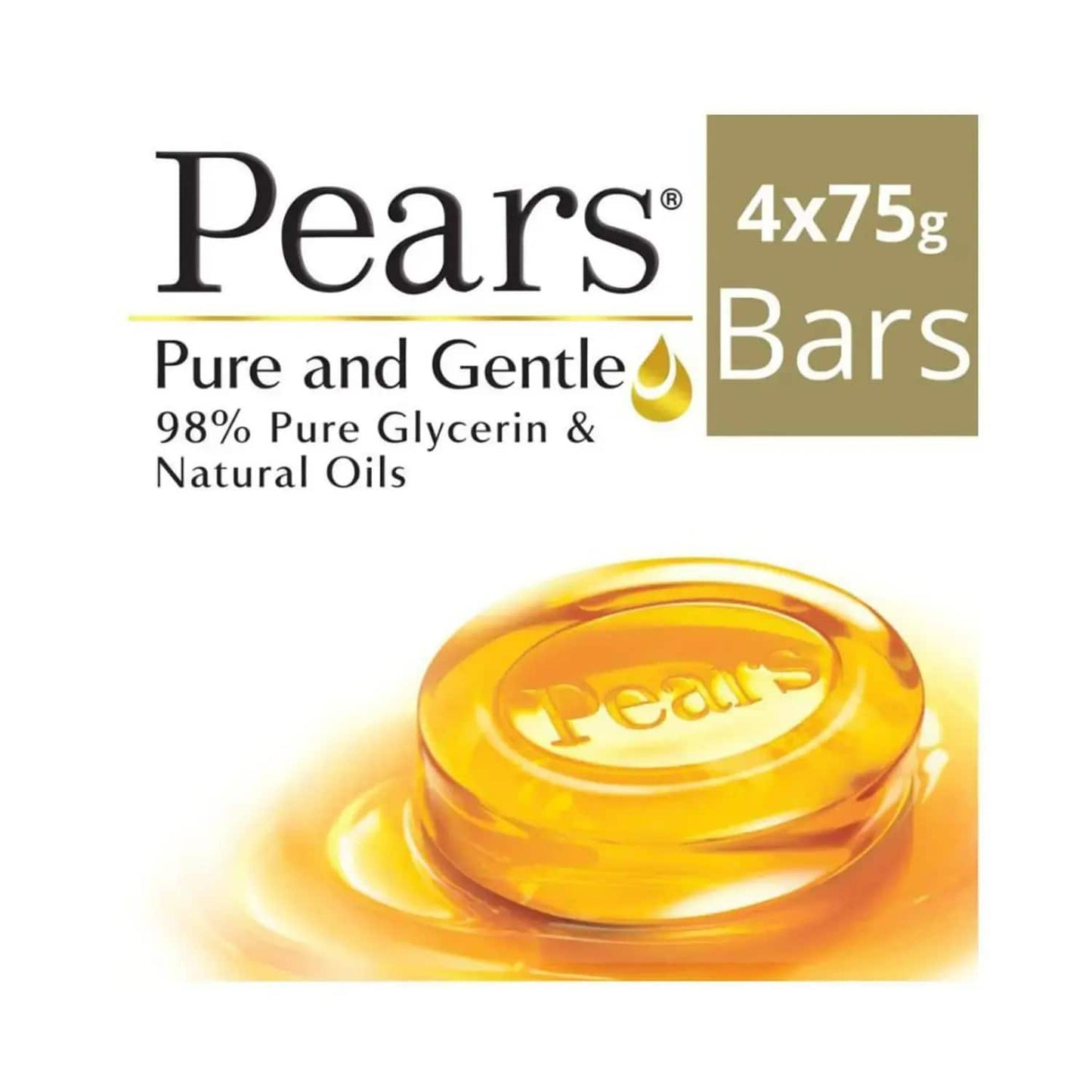 Pears Pure & Gentle Bathing Bar Soap (4Pcs)