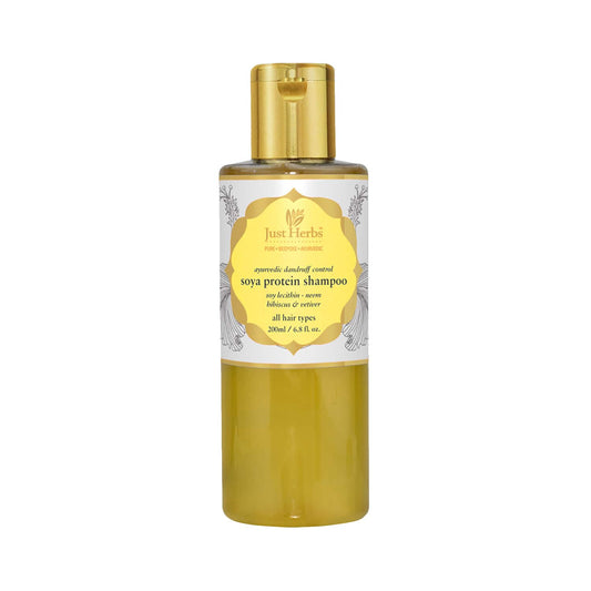 Just Herbs Ayurvedic Soya Protein Anti-Dandruff Shampoo (200ml)
