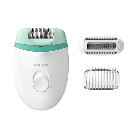 Philips Corded Compact Epilator BRE245/00 - White, Green