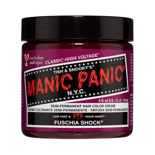 Manic Panic Classic High Voltage Semi Permanent Hair Color Cream - Fuschia Shock (118ml)