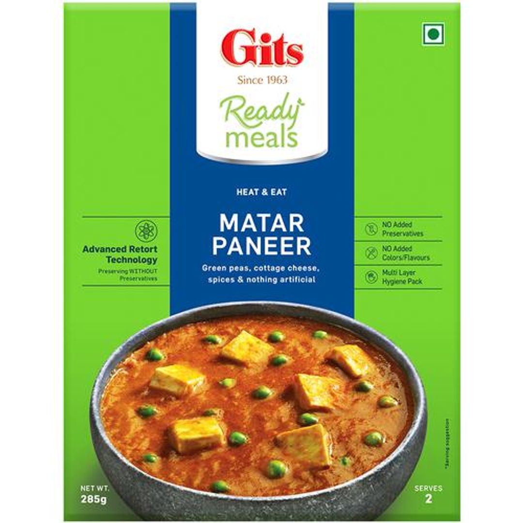 Matar Paneer Ready Meals - With No Preservatives