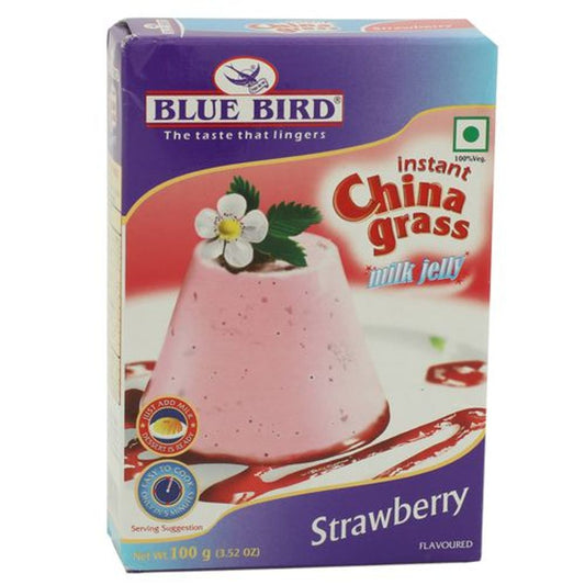 Instant China Grass Milk Jelly - Strawberry Flavoured