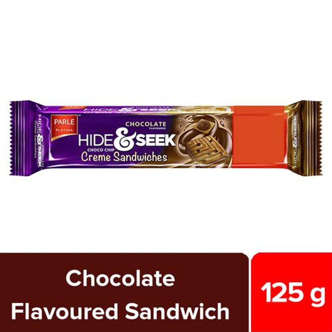 Platina Hide & Seek Chocolate Flavoured Choco Chip Creme Sandwiches