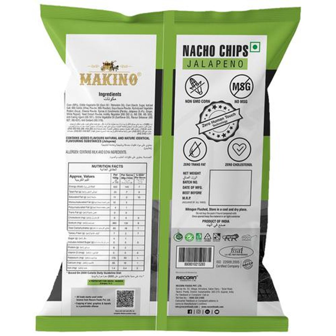 Nacho Chips - Jalapeno, Without Onion & Garlic, No Trans Fat & Cholesterol