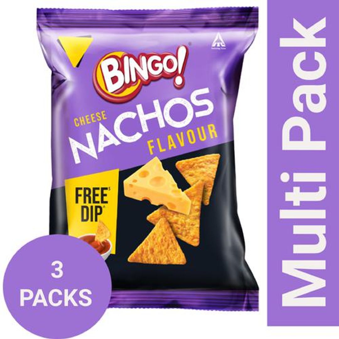 Nachos - Cheese Flavour, With Free Dip