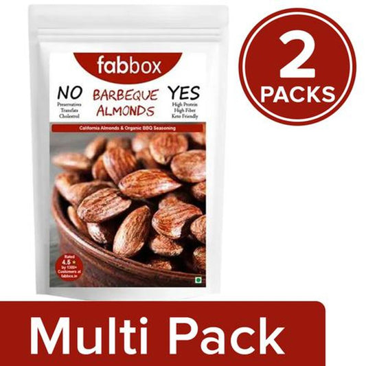 California Almonds - Barbeque Flavour, Roasted, Premium, Rich In Protein & Fibre, Gluten Free