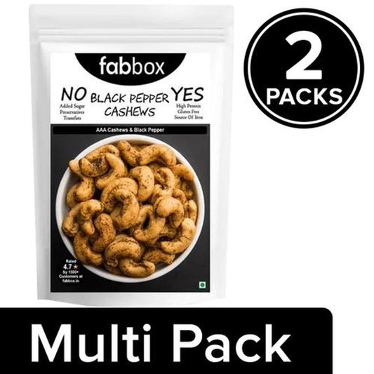 Cashews/Godambis - Black Pepper Flavour, Roasted, Premium, Rich In Protein & Fibre