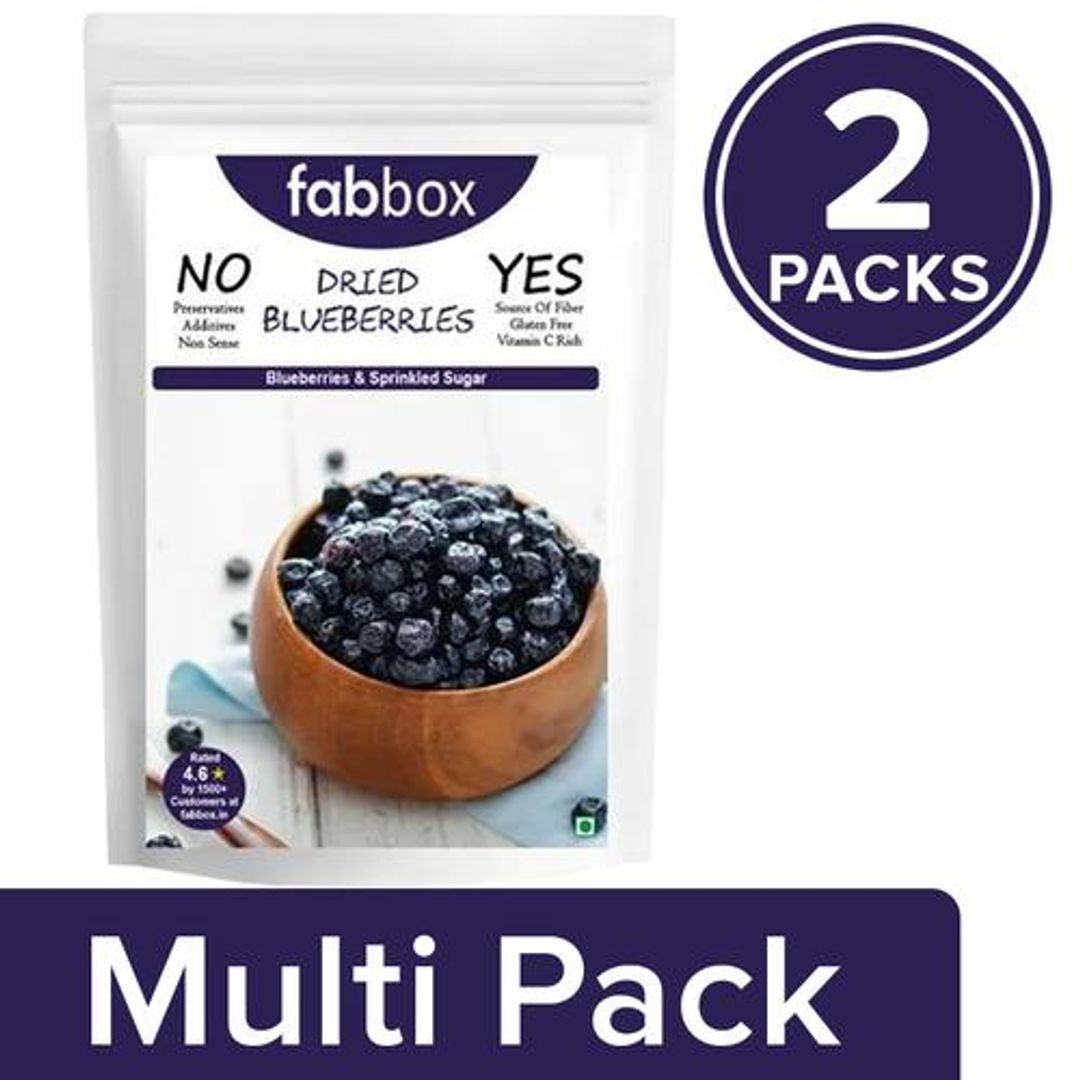 Blueberries - Dried, Natural & Healthy, Rich In Fibre, Vitamins, Gluten Free