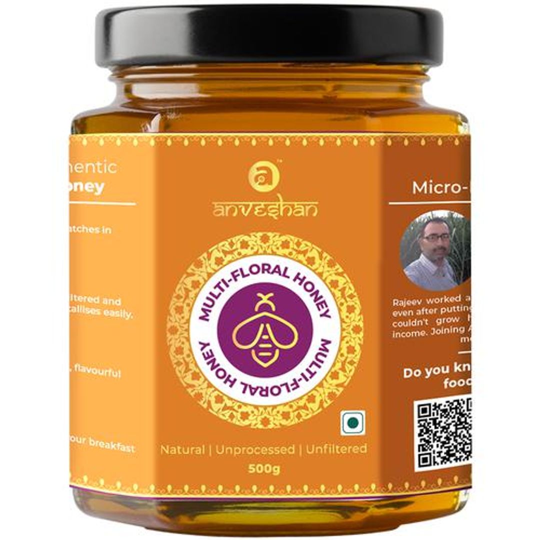 100% Pure Raw Multi-Floral Honey - Immunity Boosting - No Added Sugar - 1L, 500G Each