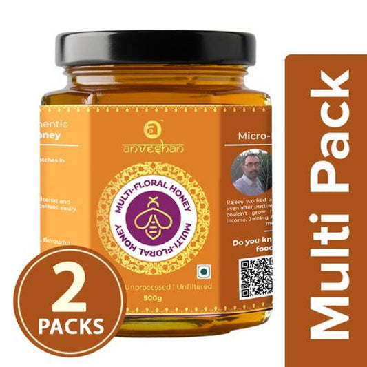 100% Pure Raw Multi-Floral Honey - Immunity Boosting - No Added Sugar - 1L, 500G Each