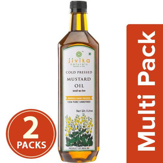 Cold Pressed Mustard Oil - Wooden Ghani Pressed, Pure, Unrefined