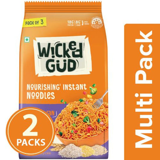 Schezwan Nourishing Instant Noodles - (Noodles 3 x 60 g & Seasoning Mix 3 x 9 g)