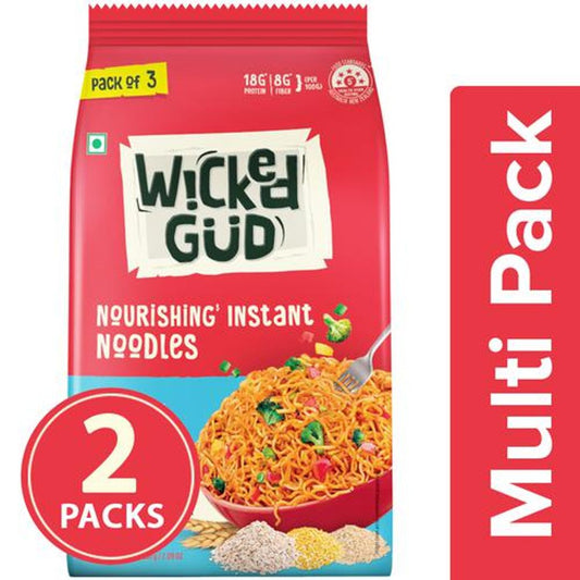 Curry Nourishing Instant Noodles - (Noodles 3 x 60 g & Seasoning Mix 3 x 7 g)