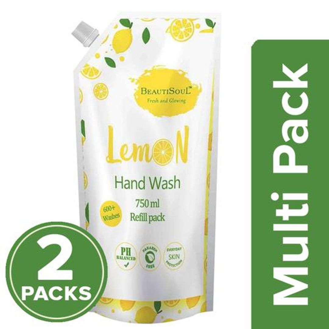 Lemon Handwash Refill Pack - pH Balanced, Paraben Free