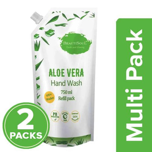 Aloe Vera Handwash Refill Pack - pH Balanced, Paraben Free