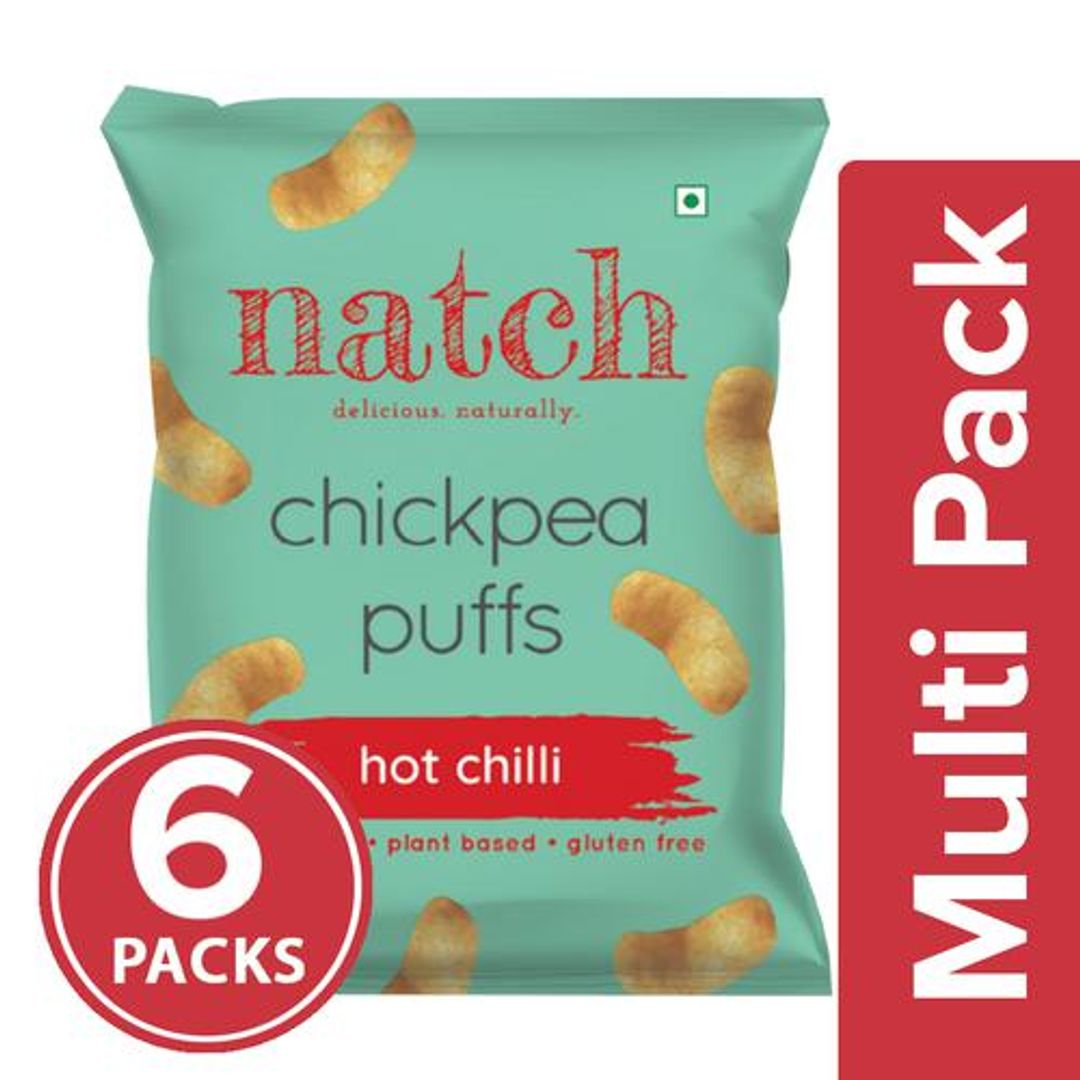 Chickpea Puffs - Hot Chilli, All Natural, Plant-Based, Gluten Free